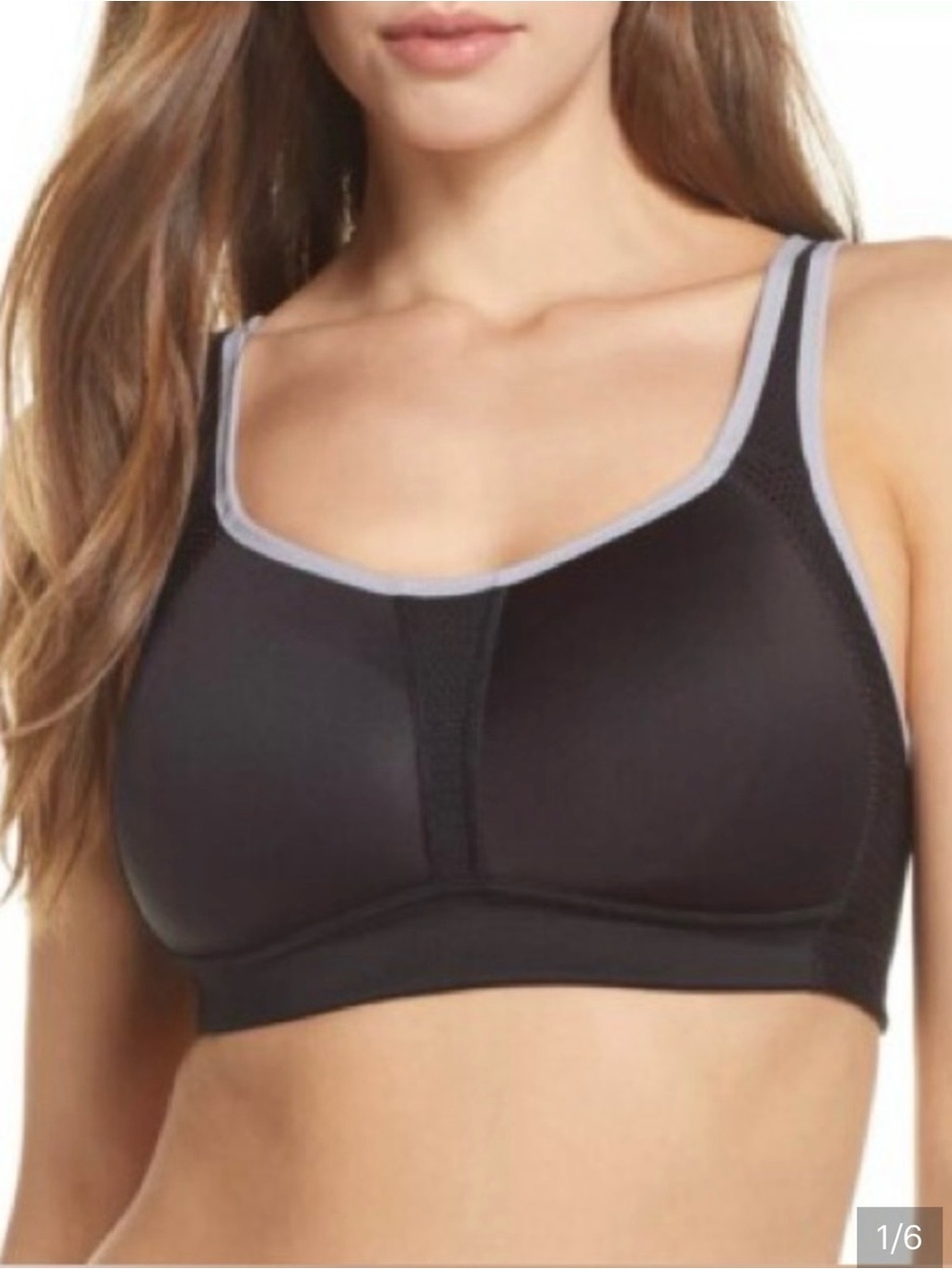 NWT Wacoal Kerri Wireless Sports Bra Black Size 34D